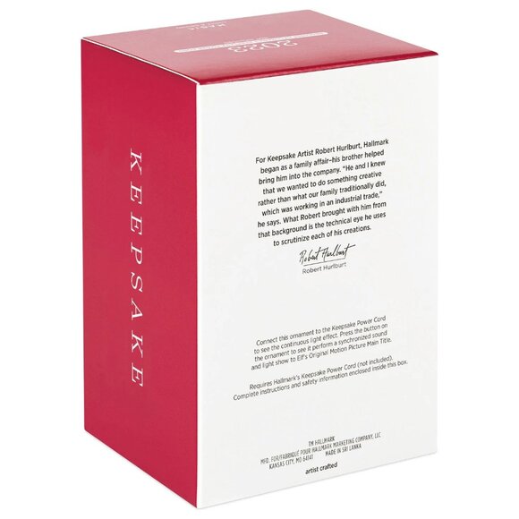 New! Elf Will Ferrell Hallmark Keepsake Christmas Ornament 2023 Light & Sound - Picture 2 of 5